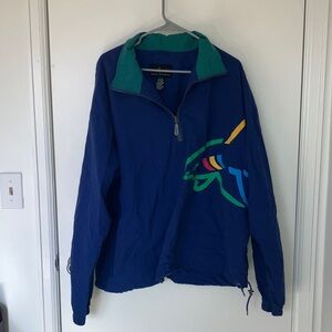 Greg Norman Collection Blue Jacket with Green Accents